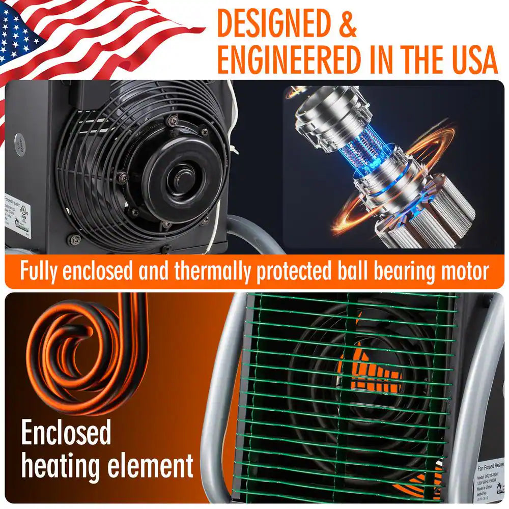 Greenhouse 1500-Watt Garage Workshop Portable Heater