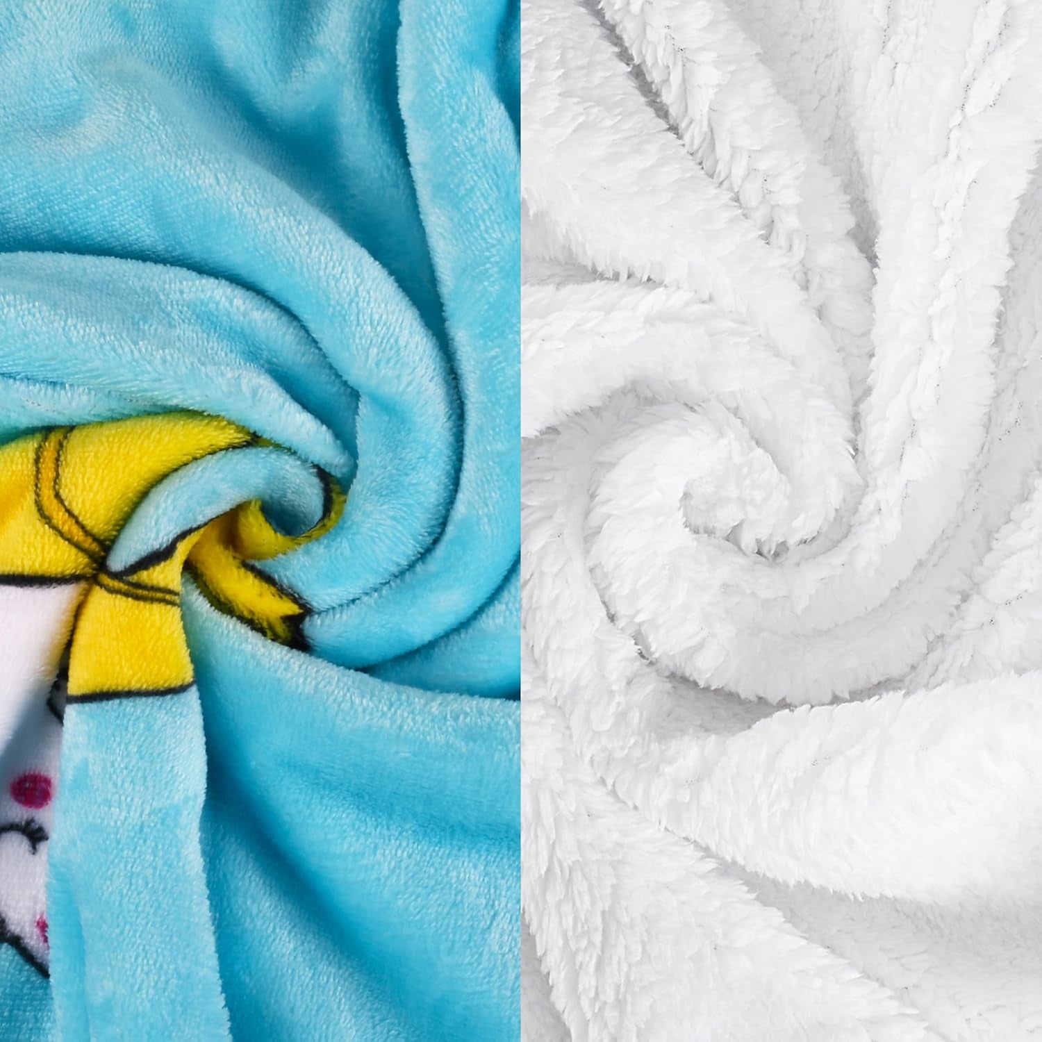 Banana Cat Print Sherpa Fleece Throw Blanket, Soft Mink Plush Couch Blanket, Fuzzy Fluffy Comfy Warm Throws, Comfort Caring Gift, 50X60 Inches