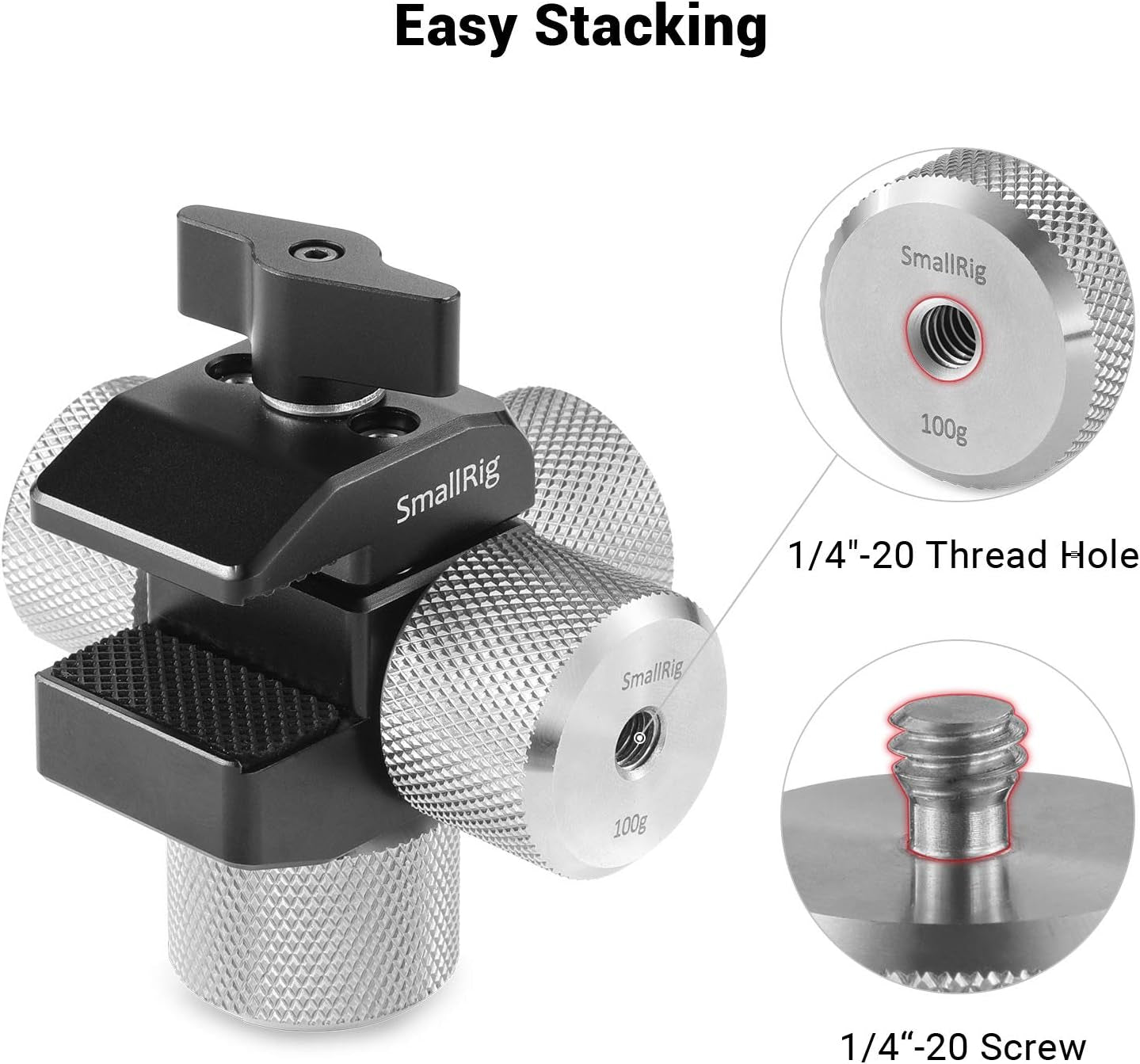Removable Counterweight 100G for DJI Ronin S/Ronin RS 2 / Ronin-Sc/Ronin RSC 2 and Zhiyun Gimbal Stabilizers – AAW2284