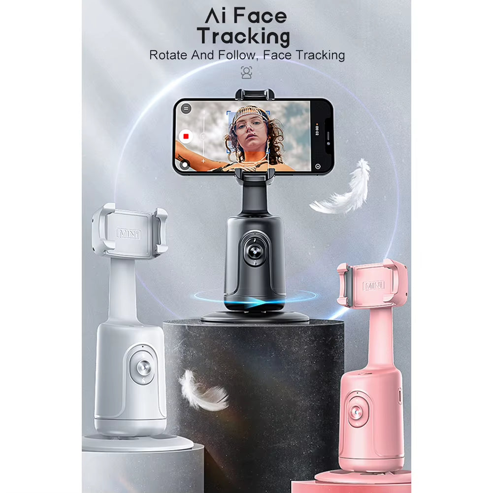 360-Degree Follow-Up Gimbal Stabilizer Smart Ai Face Recognition Mobile Phone Selfie Stick Tracking Gimbal