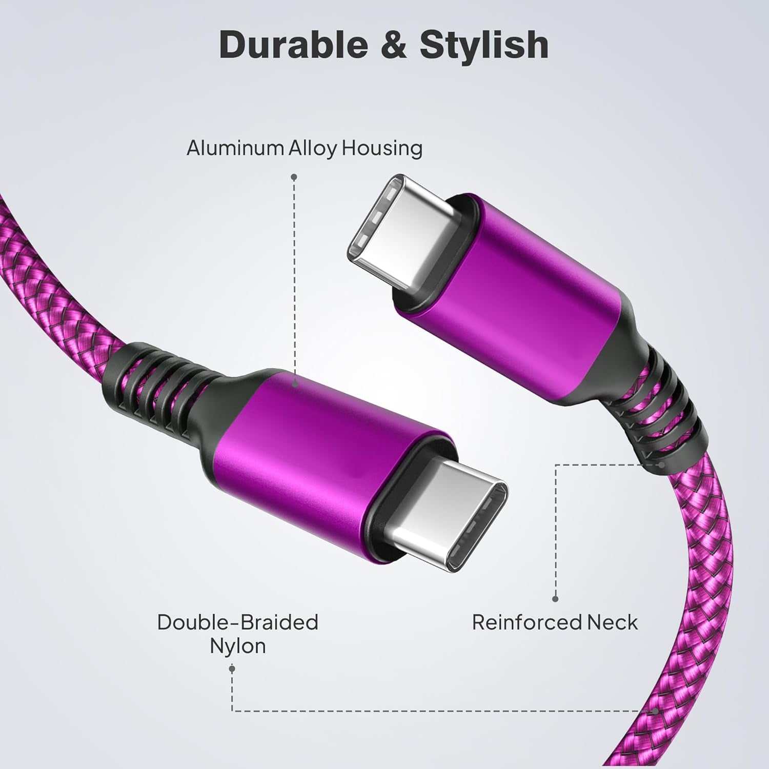 Iphone Air Charging Cord 3.3/6.6/10FT 3Pack,Usb C to Type C,100W Fast Charger USBC Car Carplay Cable for Apple 17 16 16E 15 Pro Max,Airpods 3,Ipad Air 4 5,Mini 6,Samsung Galaxy Tab S10 S25