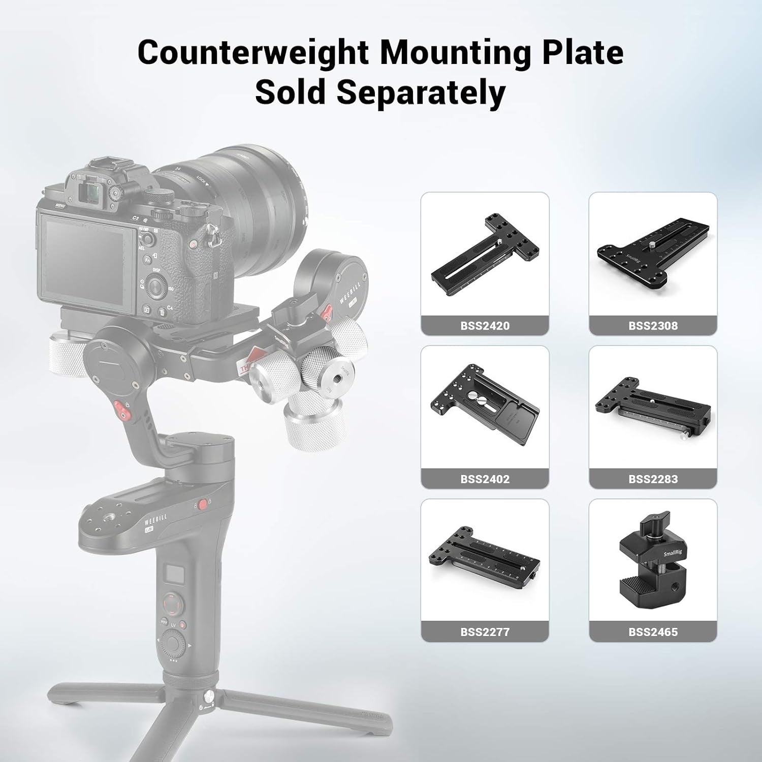 Removable Counterweight 100G for DJI Ronin S/Ronin RS 2 / Ronin-Sc/Ronin RSC 2 and Zhiyun Gimbal Stabilizers – AAW2284