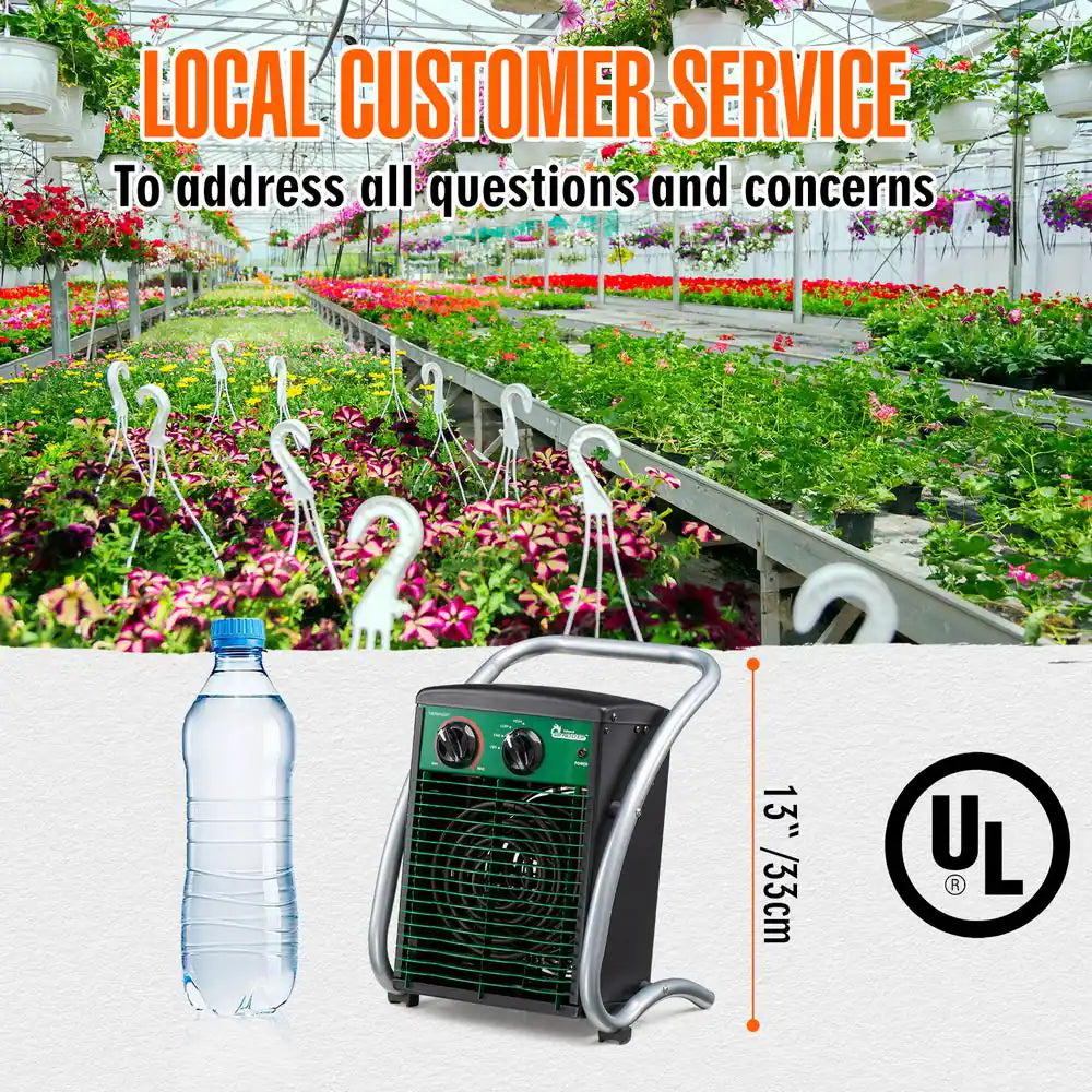 Greenhouse 3,000-Watt Garage Workshop Portable Heater