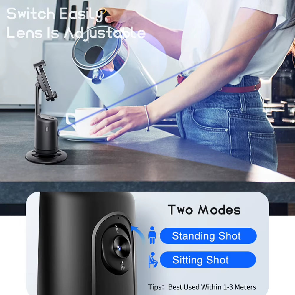 360-Degree Follow-Up Gimbal Stabilizer Smart Ai Face Recognition Mobile Phone Selfie Stick Tracking Gimbal