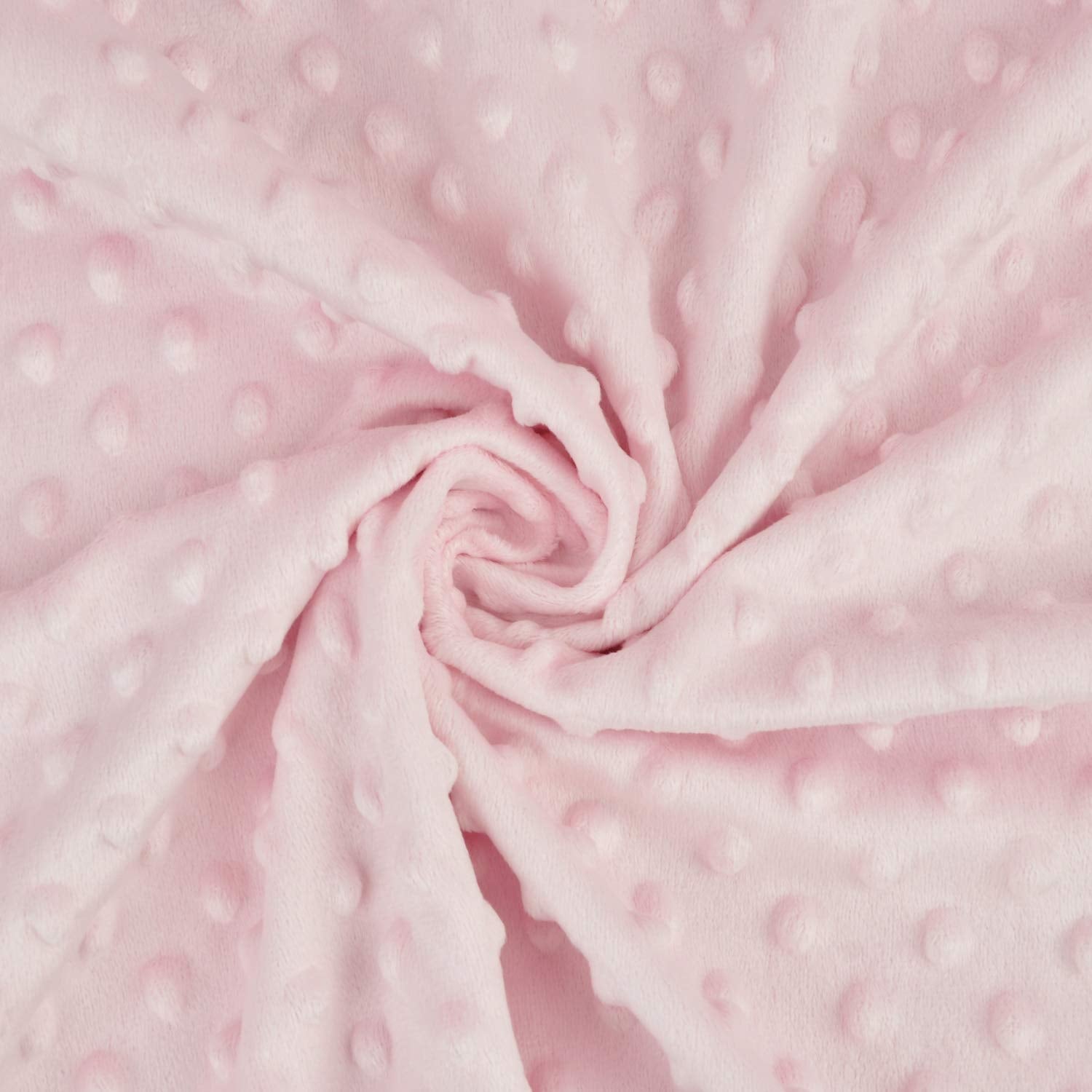 Baby Blanket for Girls Super Soft Double Layer Minky with Dotted Backing, Receiving Blanket with Pink Floral Multicolor Printed Blanket 30 X 40 Inch(75X100Cm)