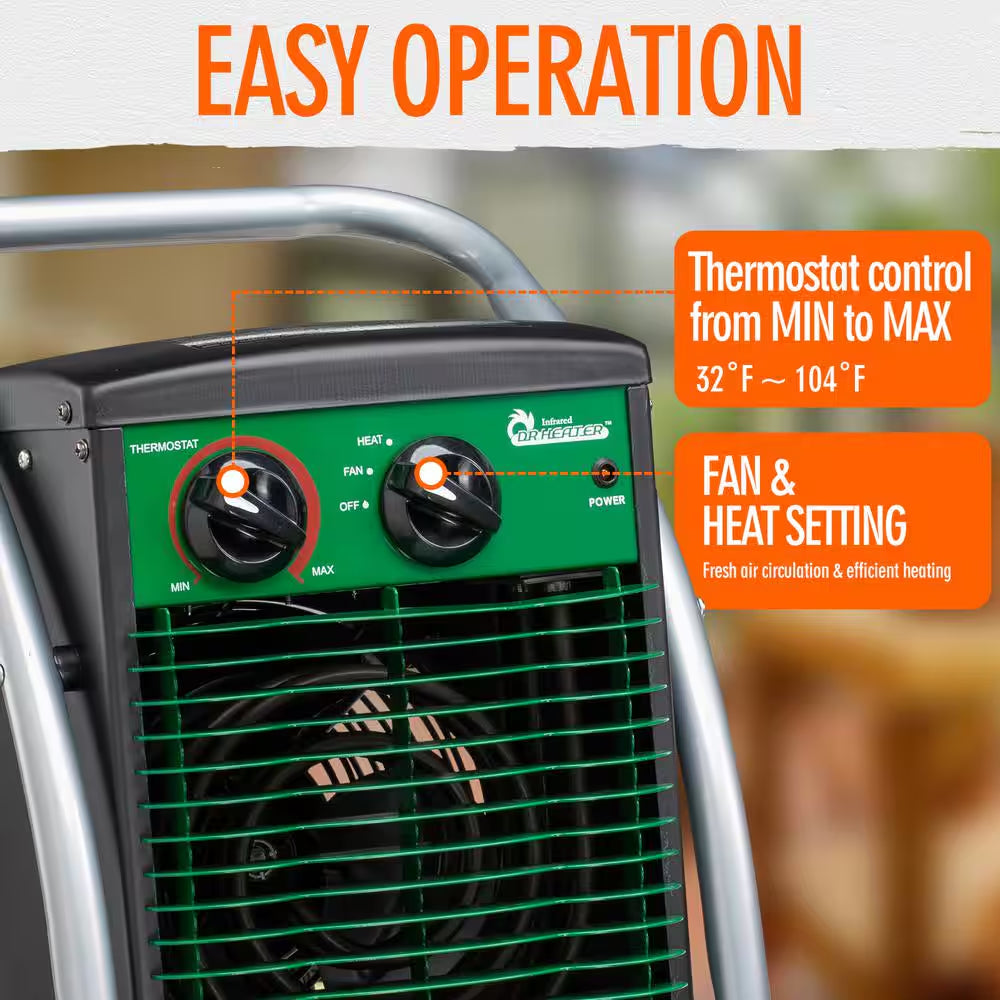 Greenhouse 1500-Watt Garage Workshop Portable Heater