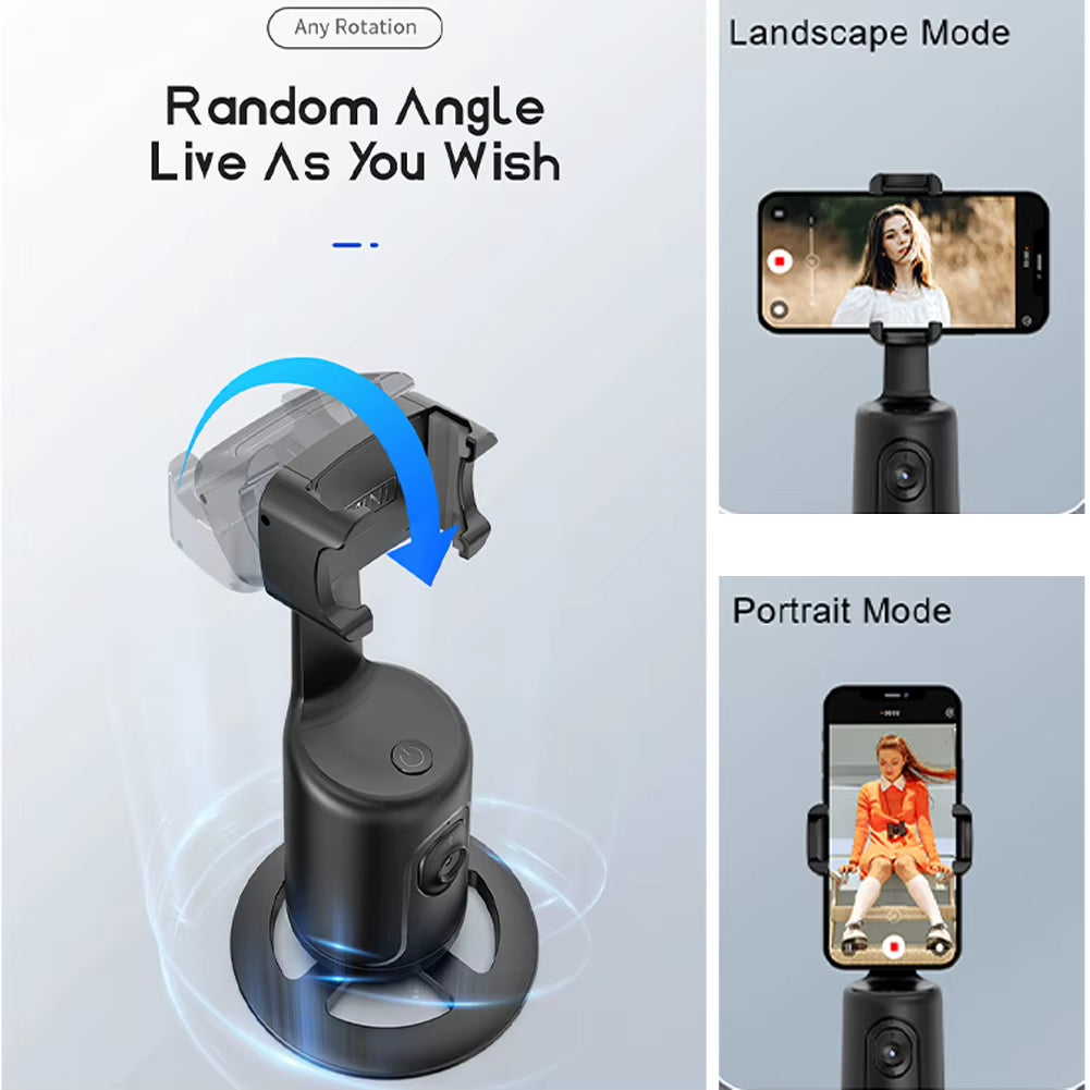 360-Degree Follow-Up Gimbal Stabilizer Smart Ai Face Recognition Mobile Phone Selfie Stick Tracking Gimbal